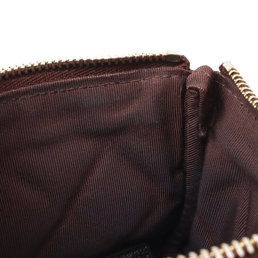 CHANEL Black Caviar Leather Logo Pouch - Picture 7 of 8